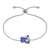 Butterfly Bracelet Birthstone December Tanzanite Link - Bracelet - Aurora Tears